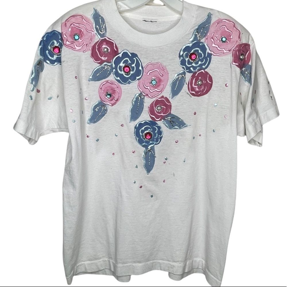 Vintage T-Shirt‎ With Padded Shoulders